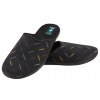 ADANEX 29121 DOMOWE MĘSKIE KAPCIE PAPCIE KLAPKI BIO PU czarne