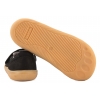 MAZUREK SLIPPER BLACK BAREFOOT SKÓRZANO-TEKSTYLNE PÓŁBUTY DZIECIĘCE KAPCIE