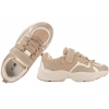 BARTEK 8600214 BUTY SPORTOWE DZIEWCZĘCE SNEAKERSY RZEP beżowe