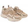 BARTEK 8600214 BUTY SPORTOWE DZIEWCZĘCE SNEAKERSY RZEP beżowe