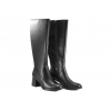 SERGIO LEONE KZ231-S KOZAKI WYSOKIE DAMSKIE NA OBCASIE SKÓRA czarne