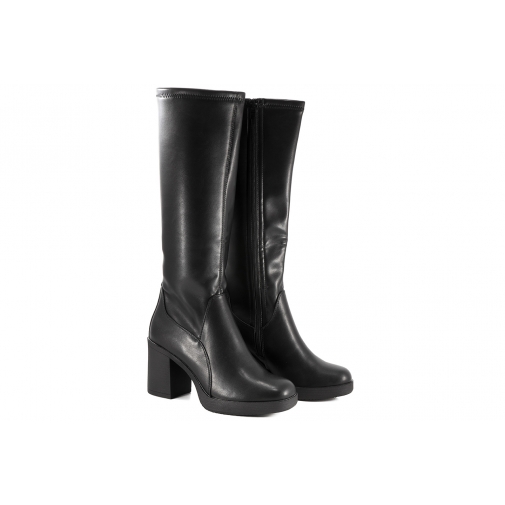 SERGIO LEONE KZ257 ELASTYCZNE KOZAKI WYSOKIE DAMSKIE NA OBCASIE