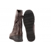 AXEL 4498 KOZACZKI DAMSKIE ZIMOWE NA KOTURNIE BOTKI OCIEPLANE SKÓRA brązowe