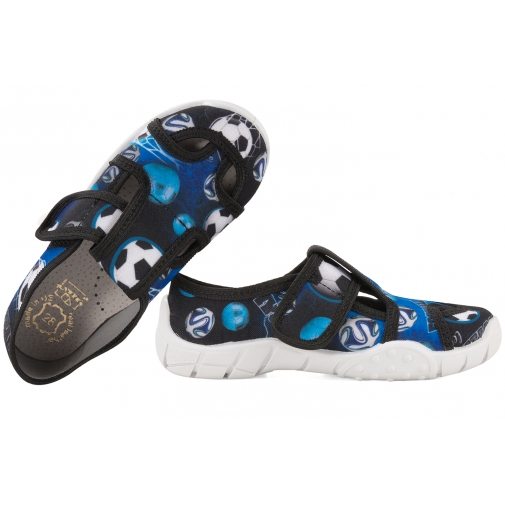 RAWEKS IGOR 13 TEKSTYLNE CHŁOPIĘCE DOMOWE KAPCIE PAPCIE wkładka skórz.