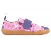 MAZUREK SOFTEX WRZOS BAREFOOT SKÓRZANO-TEKSTYLNE PÓŁBUTY DZIEWCZĘCE KAPCIE