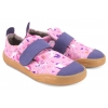 MAZUREK SOFTEX WRZOS BAREFOOT SKÓRZANO-TEKSTYLNE PÓŁBUTY DZIEWCZĘCE KAPCIE