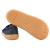 MAZUREK SLIPPER NAVY BAREFOOT SKÓRZANO-TEKSTYLNE PÓŁBUTY DZIECIĘCE KAPCIE