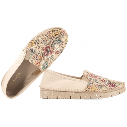 MACIEJKA 03512-67 PÓŁBUTY DAMSKIE ESPADRYLE MOKASYNY SKÓRA