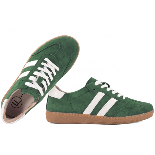 FILIPPO DP6741 PÓŁBUTY DAMSKIE SPORTOWE SNEAKERSY SKÓRZANE zielone