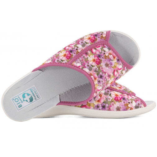 ADANEX 29523 TEKSTYLNE DOMOWE DAMSKIE KAPCIE PAPCIE KLAPKI BIO PU