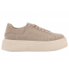 FILIPPO DP6119 PÓŁBUTY DAMSKIE SNEAKERSY NA PLATFORMIE SKÓRZANE taupe