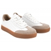 FILIPPO DP6128 PÓŁBUTY SPORTOWE DAMSKIE SNEAKERSY SKÓRZANE białe