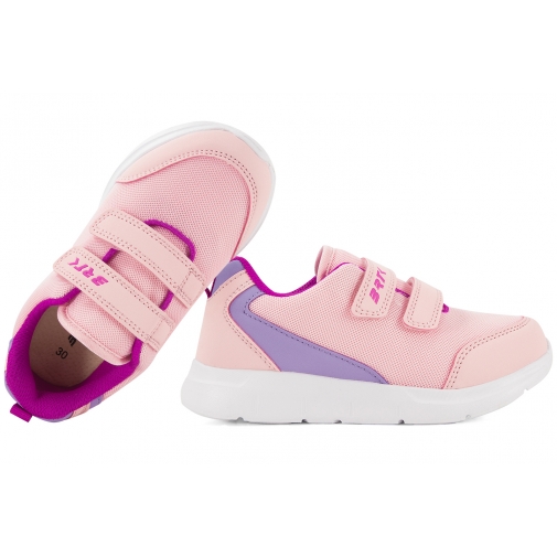 BARTEK 15030107 BUTY SPORTOWE DZIEWCZĘCE SNEAKERSY RZEPY PU różowe