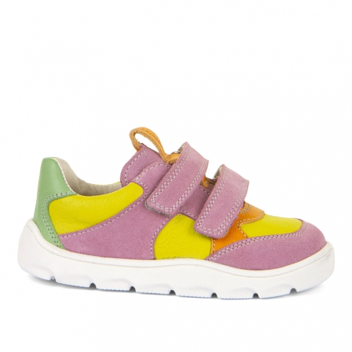 FRODDO G3130264-10 BAREFOOT PÓŁBUTY DZIEWCZĘCE SPORTOWE SKÓRA RZEPY lime