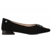 MACIEJKA K6806-01 BALERINKI DAMSKIE PÓŁBUTY BALERINY ZAMSZOWE SKÓRA czarne