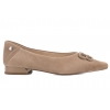 MACIEJKA K6806-04 BALERINKI DAMSKIE PÓŁBUTY BALERINY ZAMSZOWE SKÓRA beżowe