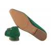 MACIEJKA K6806-09 BALERINKI DAMSKIE PÓŁBUTY BALERINY ZAMSZOWE SKÓRA zielone