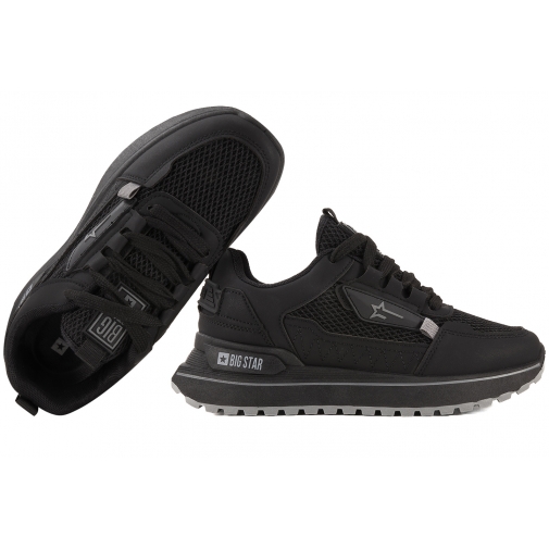 BIG STAR RR274A221 BUTY SPORTOWE SNEAKERSY PÓŁBUTY DAMSKIE czarne