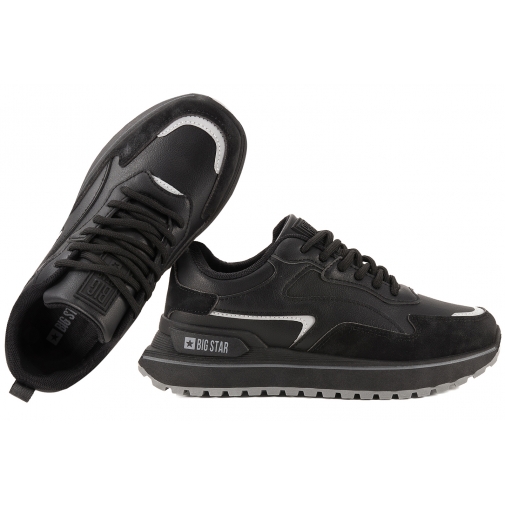 BIG STAR RR274A214 BUTY SPORTOWE SNEAKERSY PÓŁBUTY DAMSKIE czarne