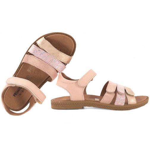 PRIMIGI 7889733 SANDAŁKI DZIEWCZĘCE SANDAŁY SKÓRZANE NA RZEPY różowe