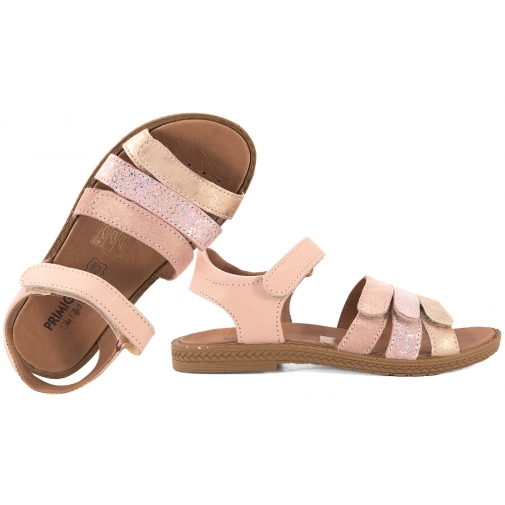 PRIMIGI 7889733 SANDAŁKI DZIEWCZĘCE SANDAŁY SKÓRZANE NA RZEPY różowe