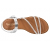 VERANO 11621 SANDAŁY DAMSKIE HISZPAŃSKIE SKÓRA srebrne SZCZUPŁE STOPY