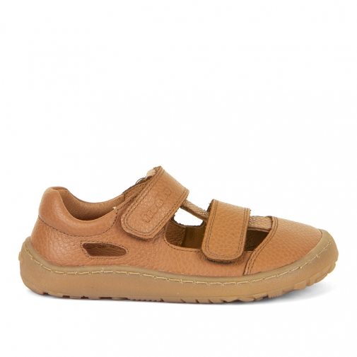 FRODDO G3150266-2 BAREFOOT SANDAŁY DZIECIĘCE PÓŁBUTY WYCIĘTE SKÓRZANE koniak