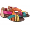 VERANO 1204 HISZPAŃSKIE SANDAŁY DAMSKIE SKÓRA multikolor
