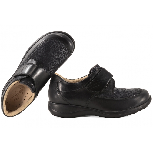 AXEL 1397 COMFORT PÓŁBUTY DAMSKIE NA HALUKSY SKÓRA/ STRETCH TĘGOŚĆ H Z RZEPEM