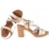VERANO 961 HISZPAŃSKIE SANDAŁY DAMSKIE NA OBCASIE SKÓRA multi