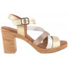 VERANO 961 HISZPAŃSKIE SANDAŁY DAMSKIE NA OBCASIE SKÓRA multi