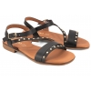 VERANO 3079 SANDAŁY DAMSKIE HISZPAŃSKIE SKÓRZANE czarne