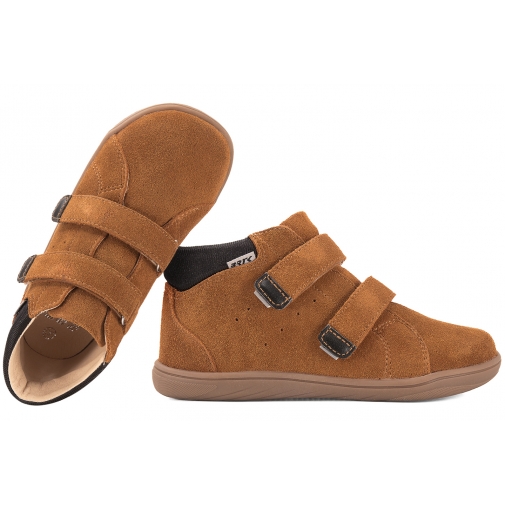 BARTEK 8600362 BAREFOOT TRZEWIKI DZIECIĘCE PÓŁBUTY SKÓRA brązowe