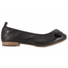 MACIEJKA P6802-01/00-0 BALERINKI DAMSKIE PÓŁBUTY BALERINY SKÓRZANE czarne