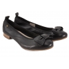 MACIEJKA P6802-01/00-0 BALERINKI DAMSKIE PÓŁBUTY BALERINY SKÓRZANE czarne