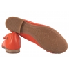 MACIEJKA P6802-18/00-0 BALERINKI DAMSKIE PÓŁBUTY BALERINY SKÓRZANE pomarańczowe