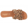 VERANO 3053 KLAPKI LETNIE DAMSKIE HISZPAŃSKIE SKÓRA panterka