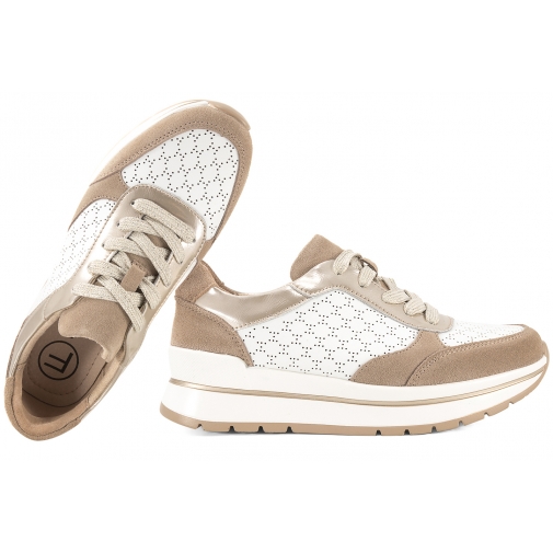 FILIPPO DP6778 PÓŁBUTY DAMSKIE SNEAKERSY SKÓRZANE NA PLATFORMIE