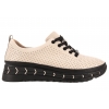 FILIPPO DP6800 PÓŁBUTY DAMSKIE SNEAKERSY NA PLATFORMIE SKÓRZANE beżowe