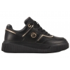 FILIPPO DP6727 PÓŁBUTY DAMSKIE SNEAKERSY NA PLATFORMIE SKÓRZANE czarne
