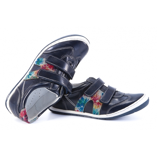 KORNECKI 4689 PÓŁBUTY DZIEWCZĘCE TRZEWIKI RZEPY granatowe