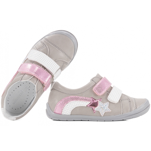 KORNECKI 6511 PÓŁBUTY DZIEWCZĘCE TRZEWIKI RZEPY szare