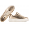FILIPPO DP6729 PÓŁBUTY DAMSKIE SNEAKERSY NA PLATFORMIE SKÓRZANE złote