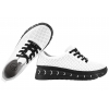 FILIPPO DP6800 PÓŁBUTY DAMSKIE SNEAKERSY NA PLATFORMIE SKÓRZANE białe
