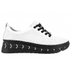 FILIPPO DP6800 PÓŁBUTY DAMSKIE SNEAKERSY NA PLATFORMIE SKÓRZANE białe