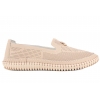 FILIPPO DP6838 AŻUROWE MOKASYNY DAMSKIE PÓŁBUTY SKÓRZANE beżowe