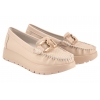 FILIPPO DP6827 MOKASYNY DAMSKIE PÓŁBUTY NA PLATFORMIE SKÓRZANE beżowe