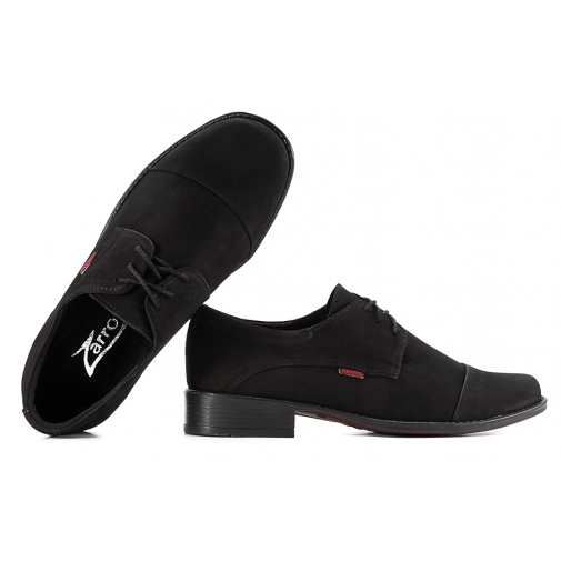 ZARRO 2073 PÓŁBUTY CHŁOPIĘCE WIZYTOWEKOMUNIJNE OKOLICZNOŚCIOWE SKÓRA czarne
