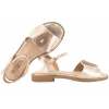 S.BARSKI KV51-098 SANDAŁY DAMSKIE PŁASKIE złote