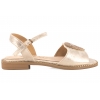 S.BARSKI KV51-098 SANDAŁY DAMSKIE PŁASKIE złote